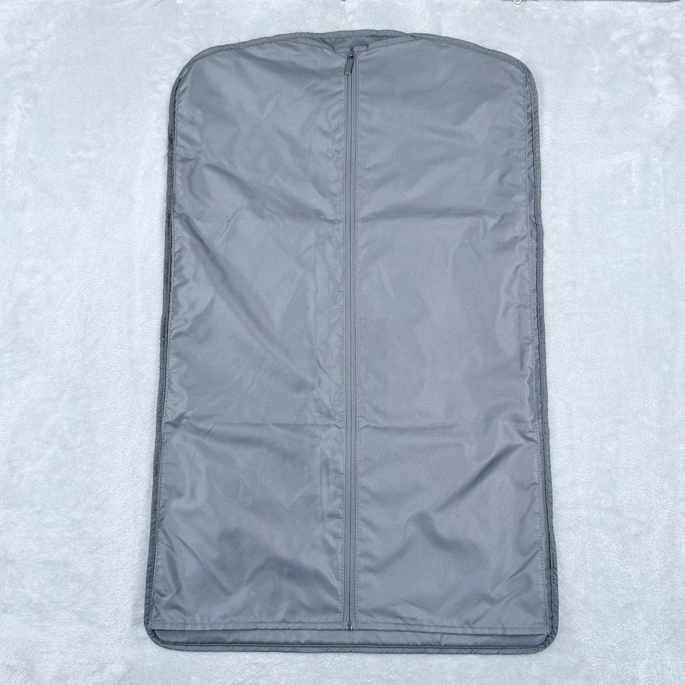 Tumi Garment Bag Set 2 Gray Nylon Suit Covers Travel Hanging Tri-Fold Zip 35x21